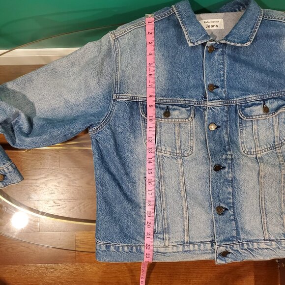 Reformation McCoy Denim Jacket // Size XL - Picture 7 of 8